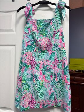 Lilly Pulitzer linea romper shoulder bow ties